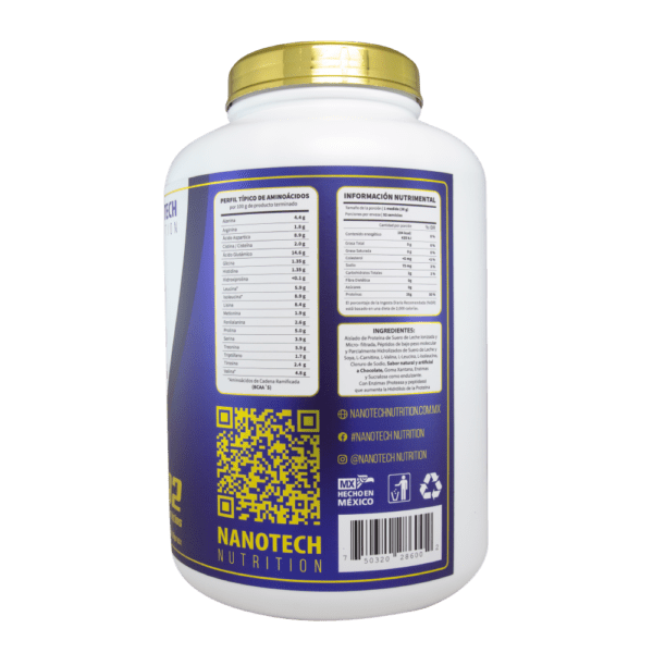 NANO WHEY GOLD 6lb 92 Servicios - Sabor  Chocolate - Imagen 2