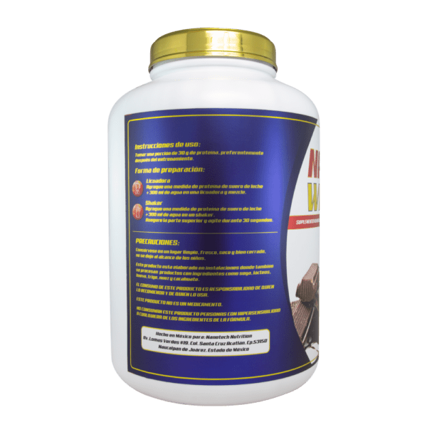 NANO WHEY GOLD 6lb 92 Servicios - Sabor  Chocolate - Imagen 3