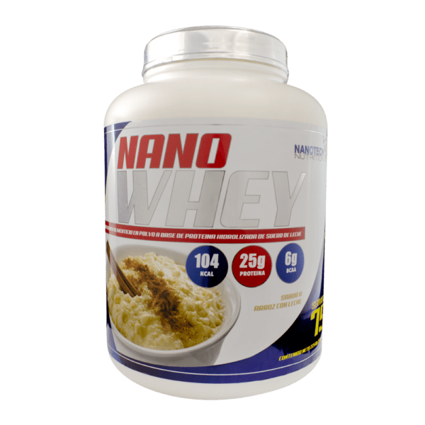 NANO WHEY 5lb 75 Servicios - Sabor Arroz con Leche - Imagen 5