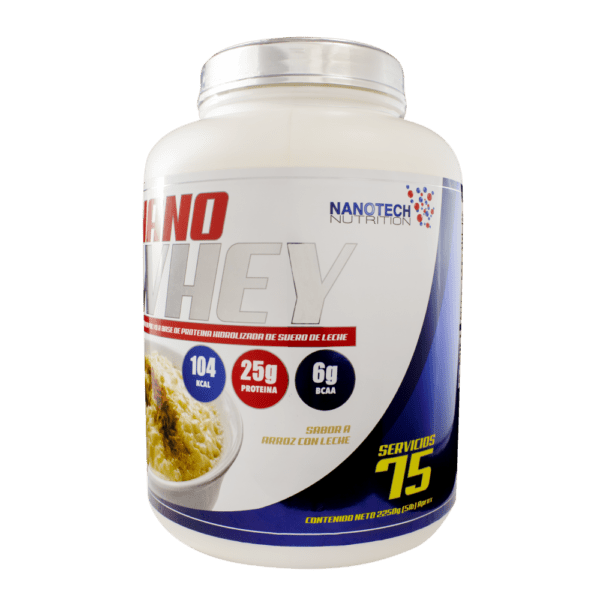 NANO WHEY 5lb 75 Servicios - Sabor Arroz con Leche - Imagen 2