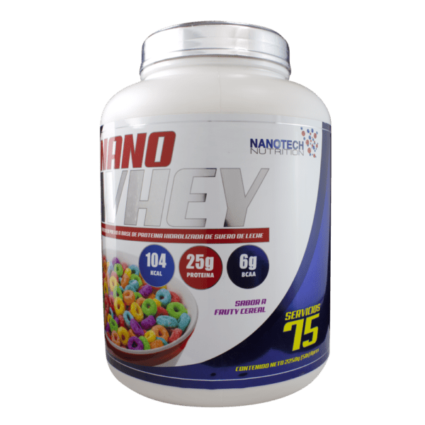 NANO WHEY 5lb 75 Servicios - Sabor Fruty Cereal - Imagen 2