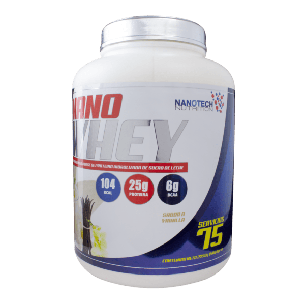 NANO WHEY 5lb 75 Servicios - Sabor Vainilla - Imagen 2