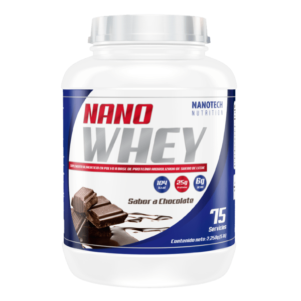 NANO WHEY 5lb 75 Servicios - Sabor Chocolate
