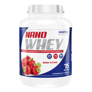 NANO WHEY 5lb 75 Servicios - Sabor Fresa
