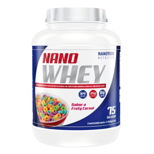 NANO WHEY 5lb 75 Servicios - Sabor Fruty Cereal